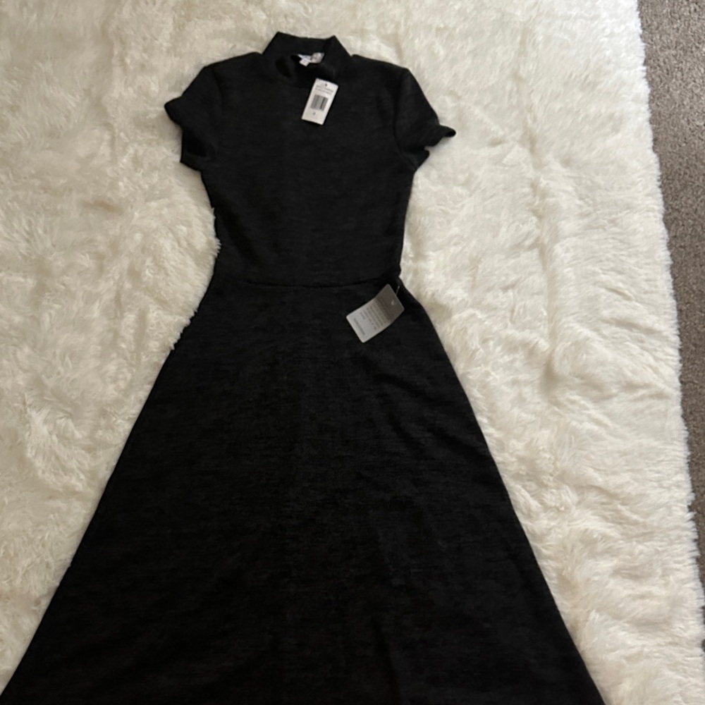 The Vanity Room Black Midi Dress